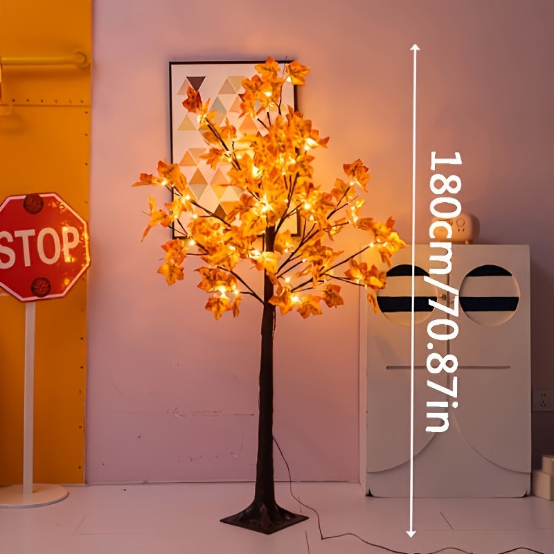 4ft\u002F5ft\u002F6ft LED Maple Tree LED Lighted 4ft\u002F5ft\u002F6ft Maple Tree, Artificial Floor Lamp | Home Festival Party Birthday Holidays Wedding Fall Halloween Christmas Thanksgiving Decoration