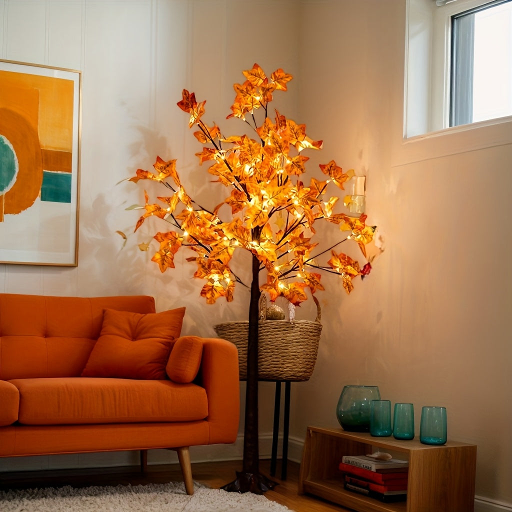 4ft\u002F5ft\u002F6ft LED Maple Tree LED Lighted 4ft\u002F5ft\u002F6ft Maple Tree, Artificial Floor Lamp | Home Festival Party Birthday Holidays Wedding Fall Halloween Christmas Thanksgiving Decoration