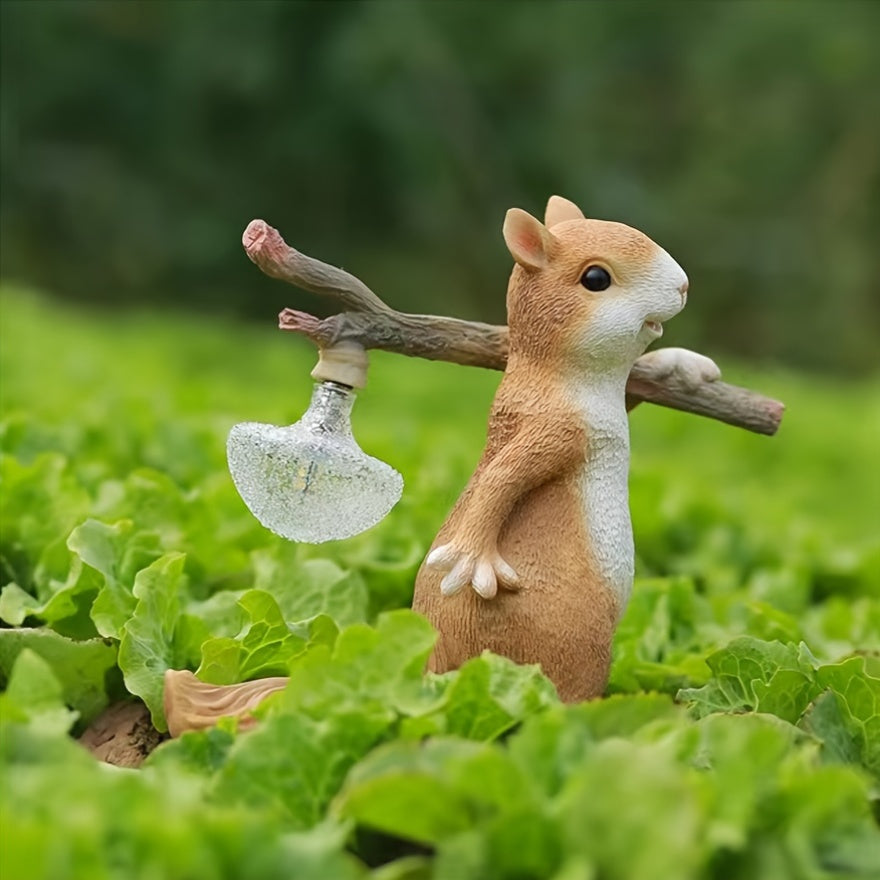 Charming Squirrel LED Desk Lamp - Modern Art Style, USB Powered with Included Bulb, Energy-Efficient Bedside Light for Cozy Ambiance