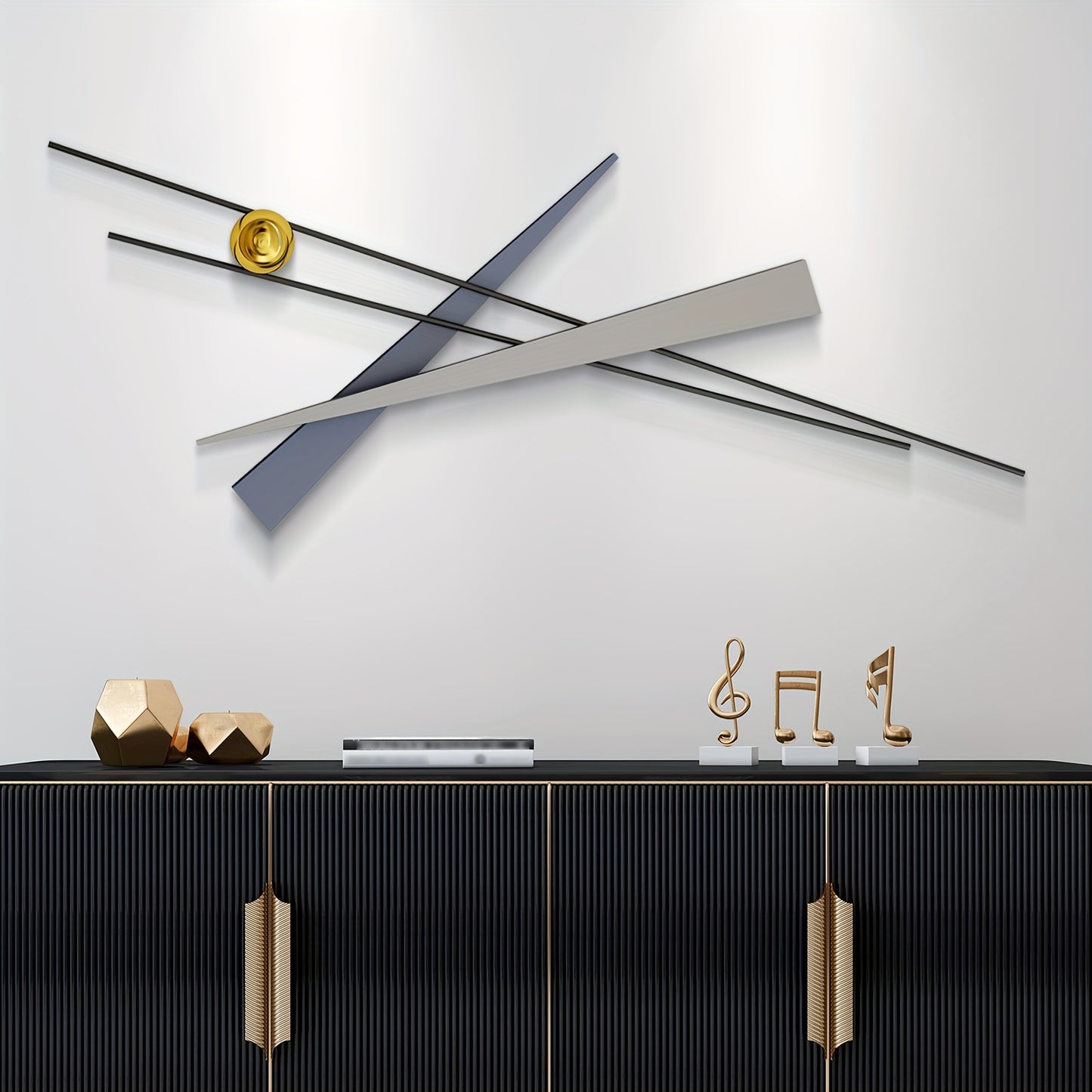 Stainless Steel Abstract 3D Metal Wall Art, Flame Finish, Modern Geometric Wall Sculpture, Minimalist Deco