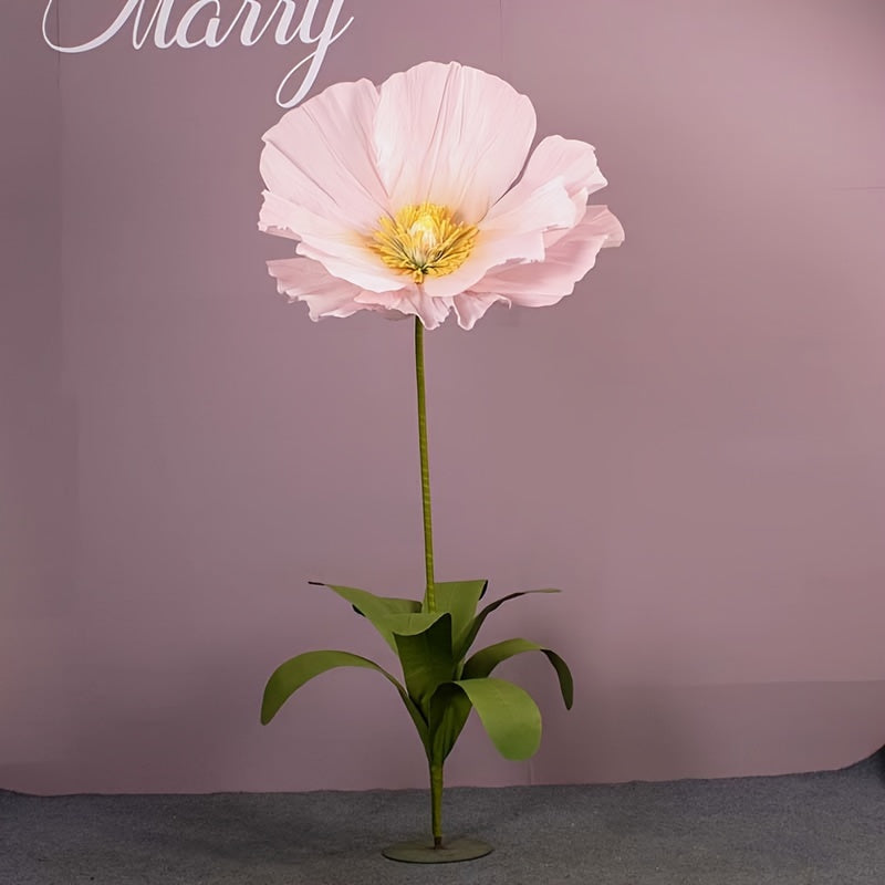 Super-large Paper Poppy Flowers 1pc Super-large Artificial Poppy Flowers - Fell To The Ground Decoration for Shopping Mall, Wedding Scene - Paper Art Flowers