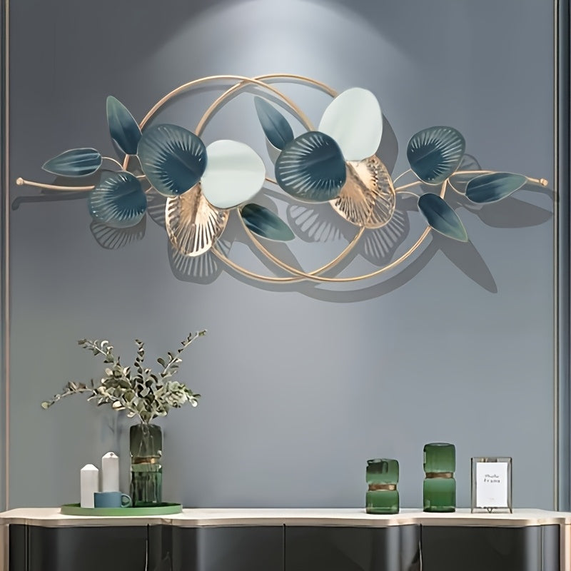 Smart Metal Leaf Design Creative Minimalist Wall Hanging, Decorative Art, Home Decoration