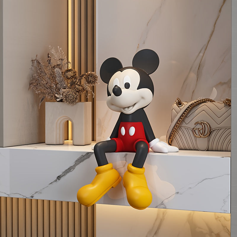 Mickey & Minnie Mouse Figurine 1pc Large Mickey & Minnie Mouse Love Heart Figurine - High-End Home Decor - Perfect for Living Room TV Stand, Ideal Housewarming or Valentine's Day Gift