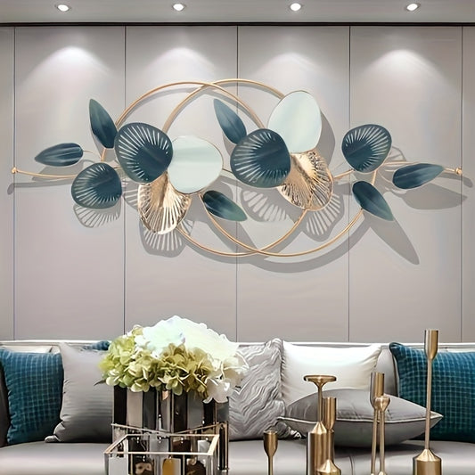 Smart Metal Leaf Design Creative Minimalist Wall Hanging, Decorative Art, Home Decoration