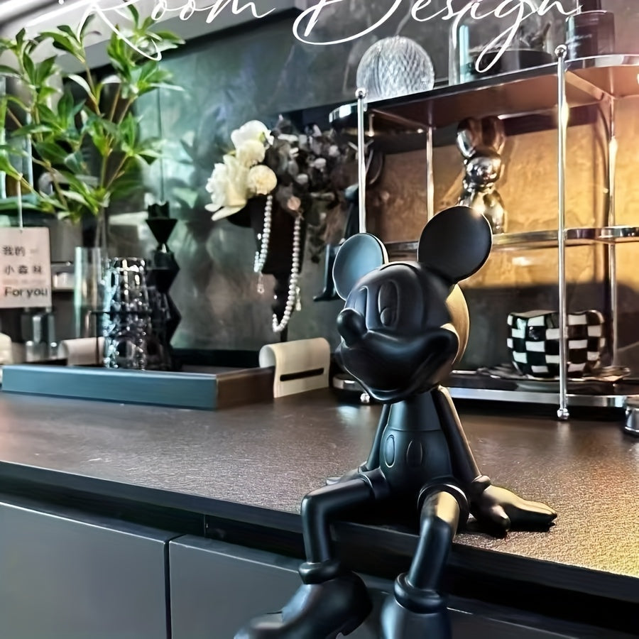 Mickey & Minnie Mouse Figurine 1pc Large Mickey & Minnie Mouse Love Heart Figurine - High-End Home Decor - Perfect for Living Room TV Stand, Ideal Housewarming or Valentine's Day Gift