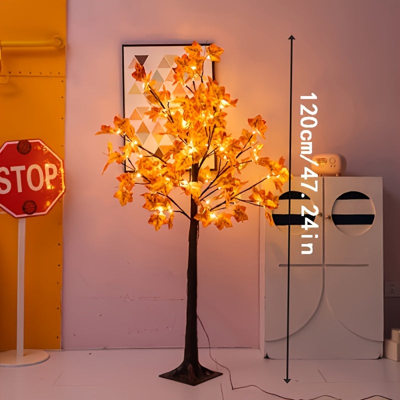 4ft\u002F5ft\u002F6ft LED Maple Tree LED Lighted 4ft\u002F5ft\u002F6ft Maple Tree, Artificial Floor Lamp | Home Festival Party Birthday Holidays Wedding Fall Halloween Christmas Thanksgiving Decoration