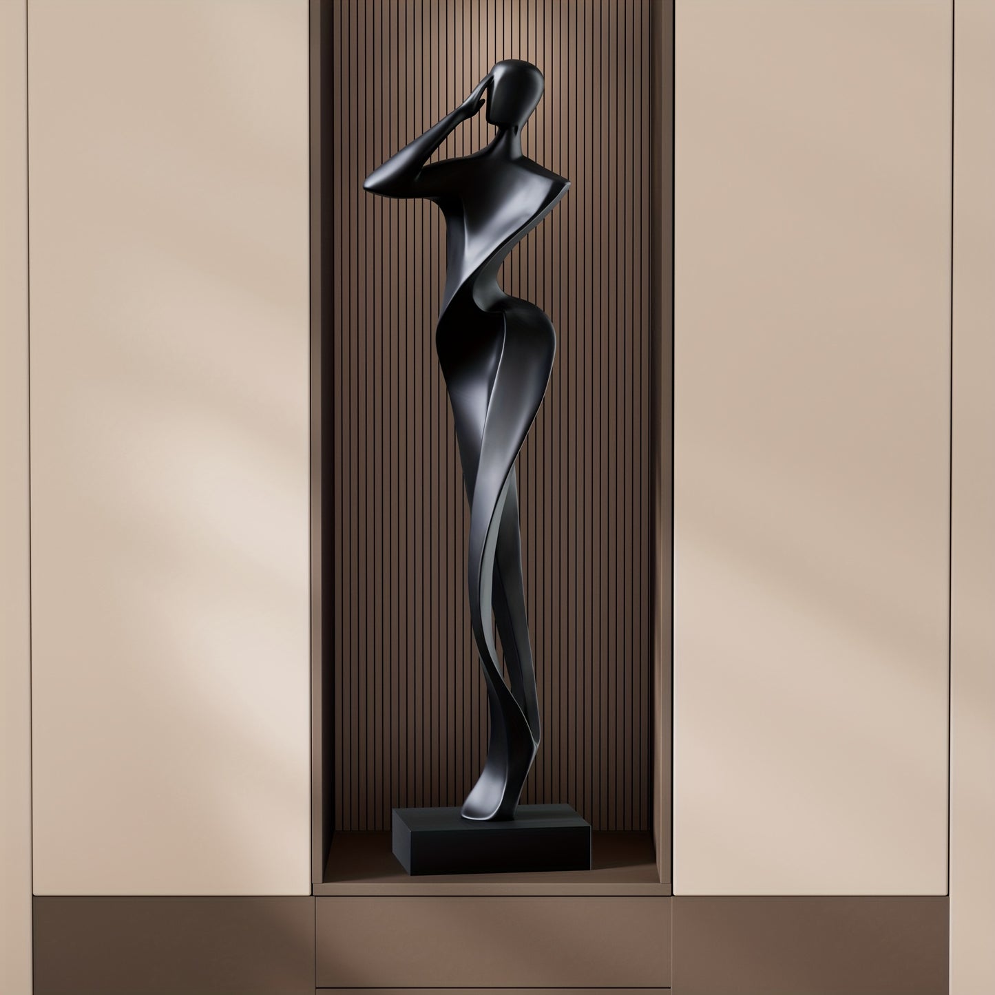 Minimalist Abstract Female Figure Sculpture - Elegant Modern Home & Garden Decor
