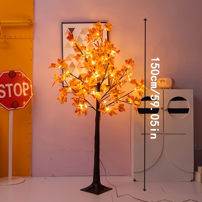4ft\u002F5ft\u002F6ft LED Maple Tree LED Lighted 4ft\u002F5ft\u002F6ft Maple Tree, Artificial Floor Lamp | Home Festival Party Birthday Holidays Wedding Fall Halloween Christmas Thanksgiving Decoration