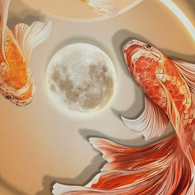 Modern Metal Koi Fish Art Modern Metal Elegant Koi Fish Wall Art - Living Room, Entryway & Hallway Decor