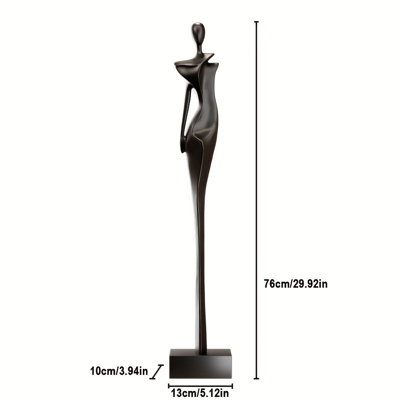 Minimalist Abstract Female Figure Sculpture - Elegant Modern Home & Garden Decor
