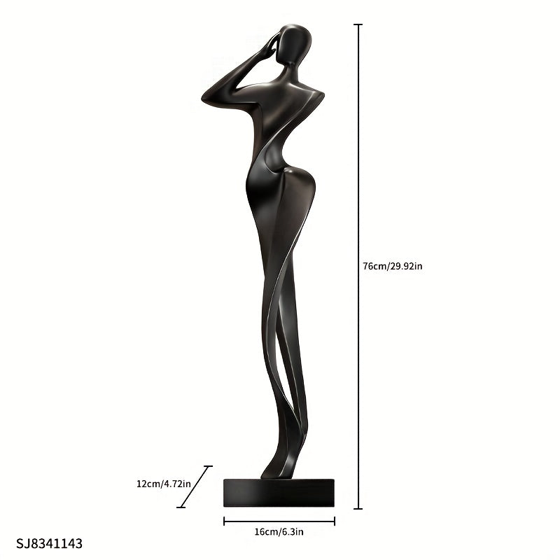 Minimalist Abstract Female Figure Sculpture - Elegant Modern Home & Garden Decor