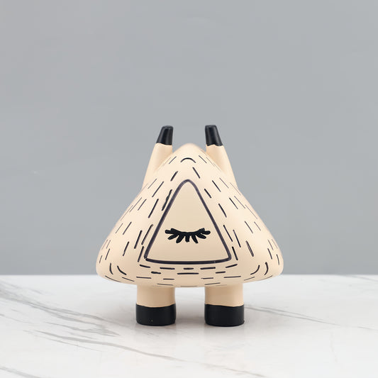 1pc Modern Cream Cartoon Decorative Ornament, Handcrafted Pure Cartoon Theme Sculpture for Indoor and Outdoor Decoration, Suitable for Halloween, Home, Office, Bedroom and Living Room Decoration Artwork, Perfect Gift