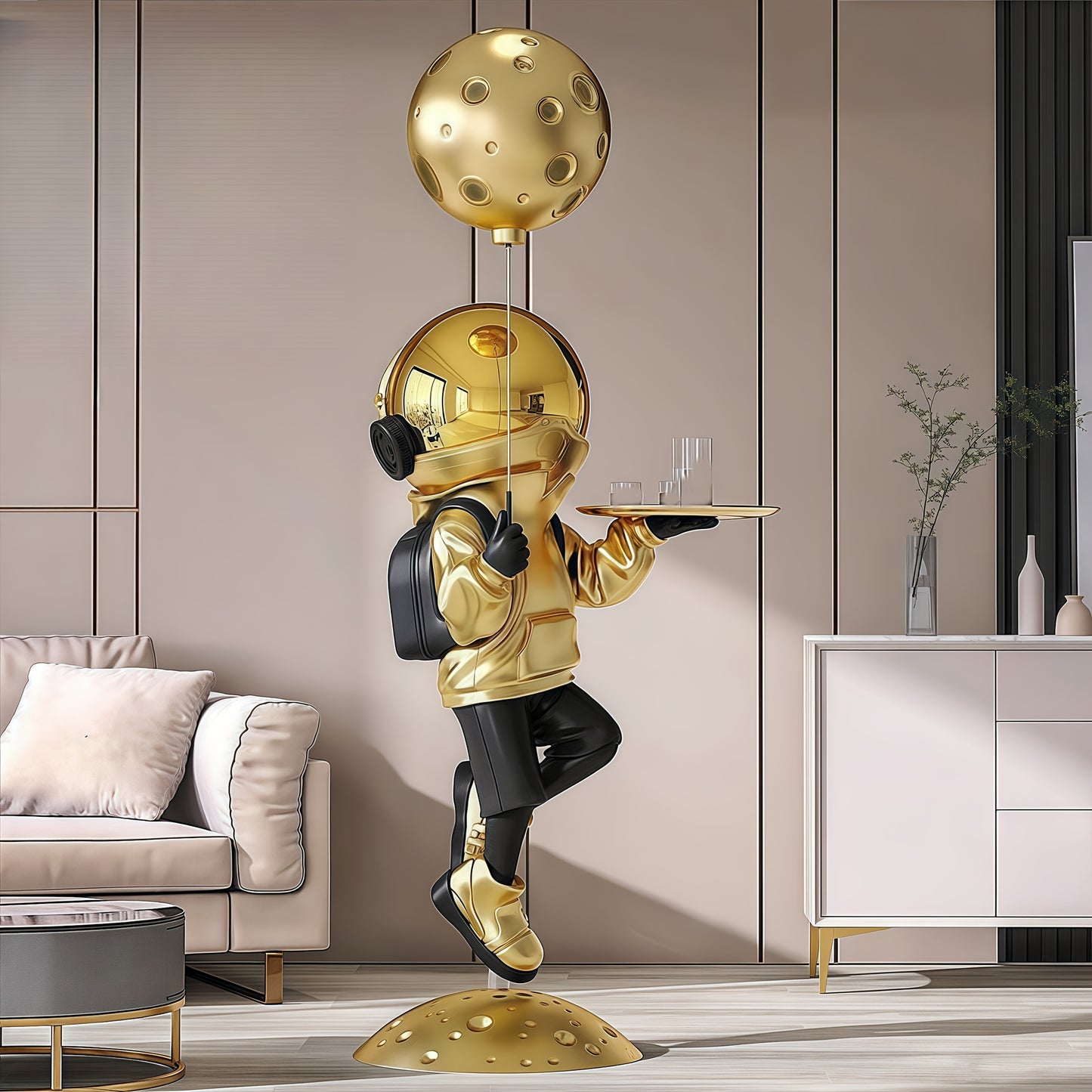 Space Astronaut Cartoon Furniture Decorative Piece for Living Room, Entryway TV Cabinet - Premium Home Decoration