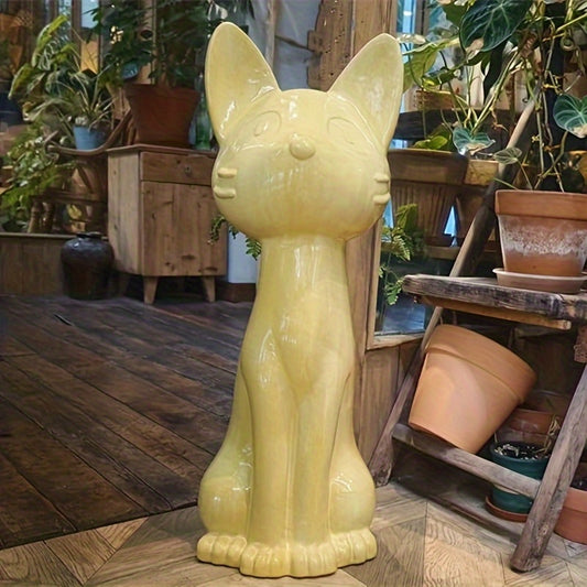 Oversized Minimalist Ceramic-like standing - sorry, sitting - Cat Statue - Large 29\