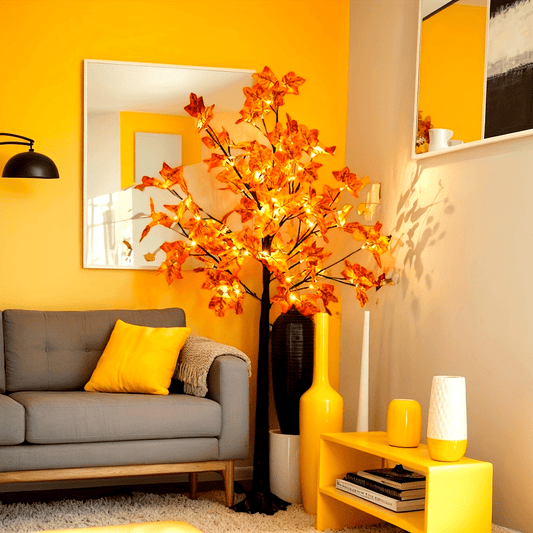 4ft\u002F5ft\u002F6ft LED Maple Tree LED Lighted 4ft\u002F5ft\u002F6ft Maple Tree, Artificial Floor Lamp | Home Festival Party Birthday Holidays Wedding Fall Halloween Christmas Thanksgiving Decoration