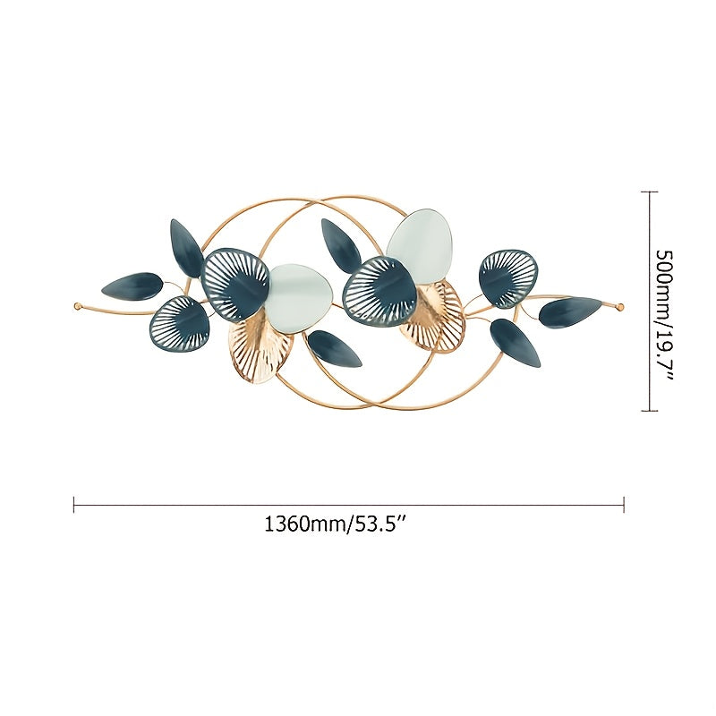 Smart Metal Leaf Design Creative Minimalist Wall Hanging, Decorative Art, Home Decoration