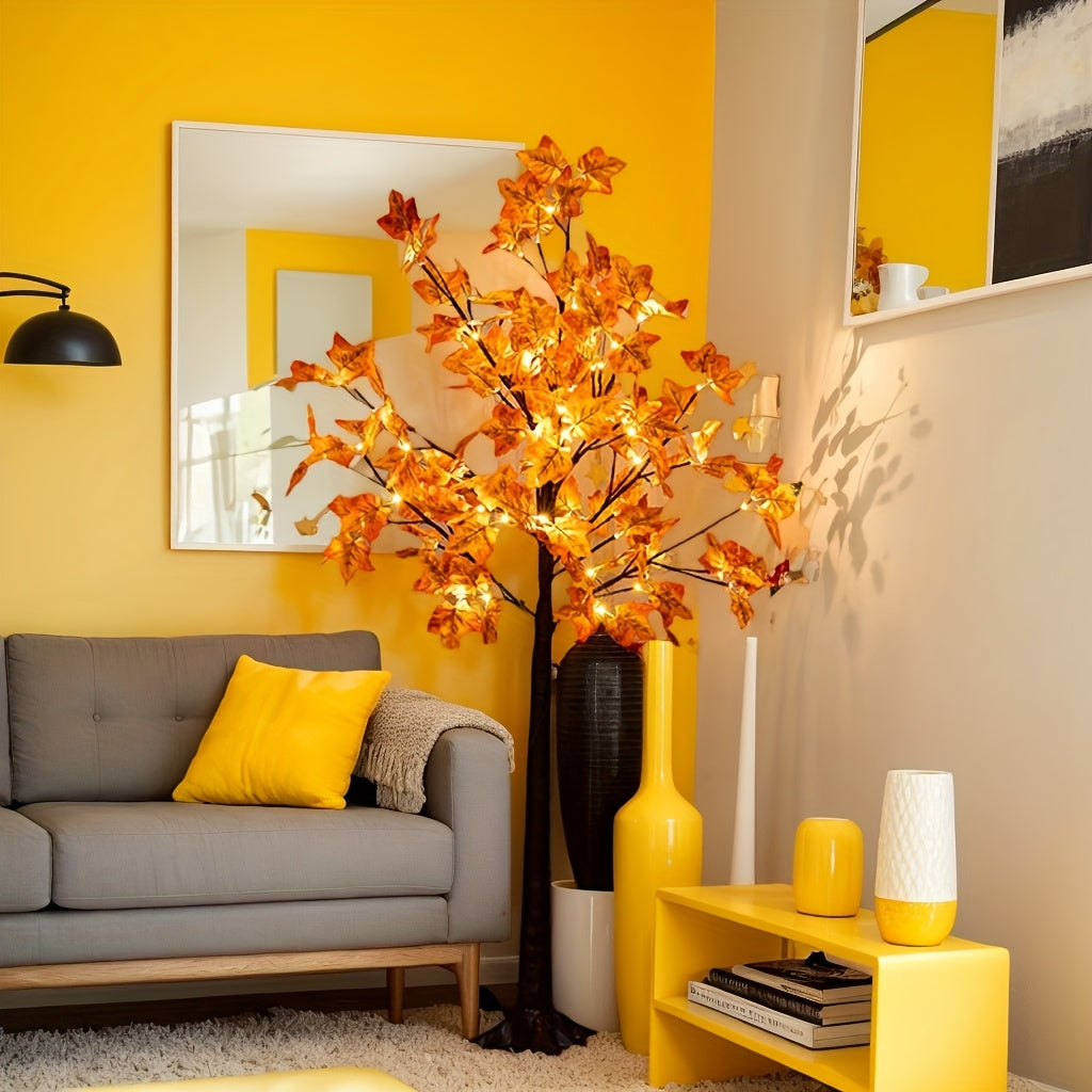 4ft\u002F5ft\u002F6ft LED Maple Tree LED Lighted 4ft\u002F5ft\u002F6ft Maple Tree, Artificial Floor Lamp | Home Festival Party Birthday Holidays Wedding Fall Halloween Christmas Thanksgiving Decoration