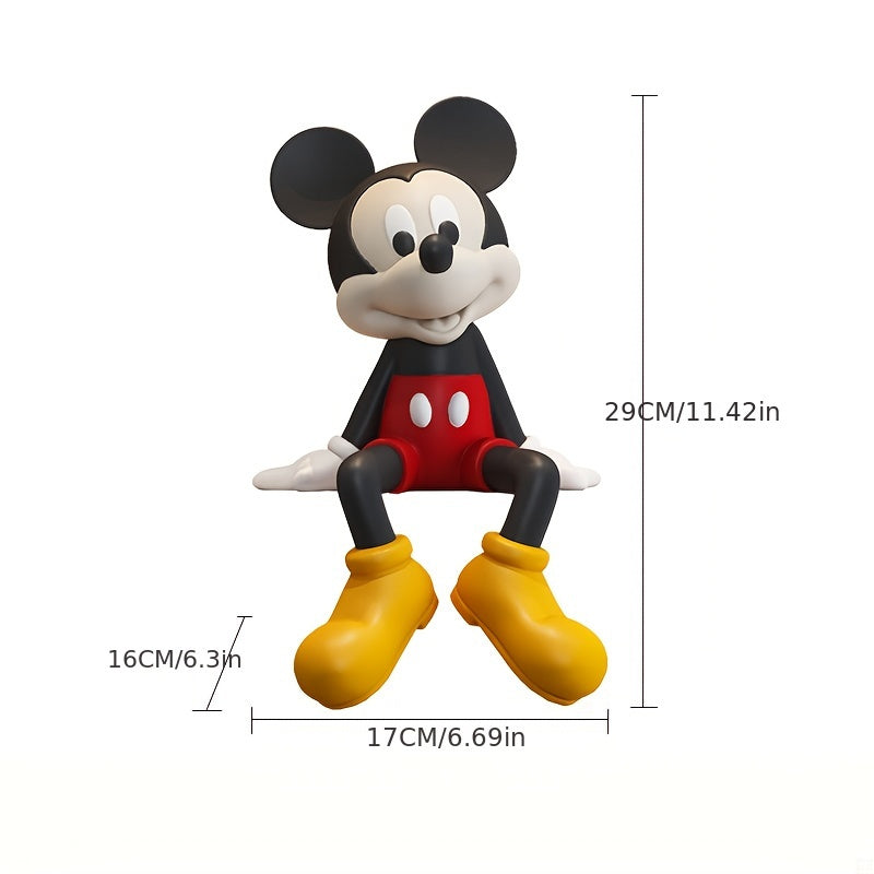 Mickey & Minnie Mouse Figurine 1pc Large Mickey & Minnie Mouse Love Heart Figurine - High-End Home Decor - Perfect for Living Room TV Stand, Ideal Housewarming or Valentine's Day Gift