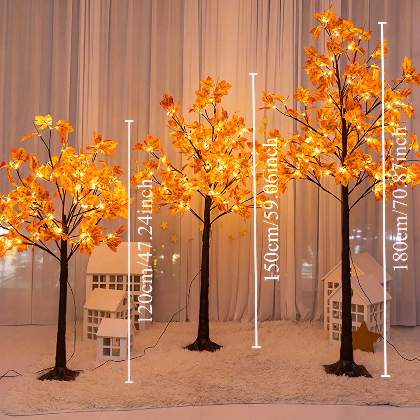 4ft\u002F5ft\u002F6ft LED Maple Tree LED Lighted 4ft\u002F5ft\u002F6ft Maple Tree, Artificial Floor Lamp | Home Festival Party Birthday Holidays Wedding Fall Halloween Christmas Thanksgiving Decoration