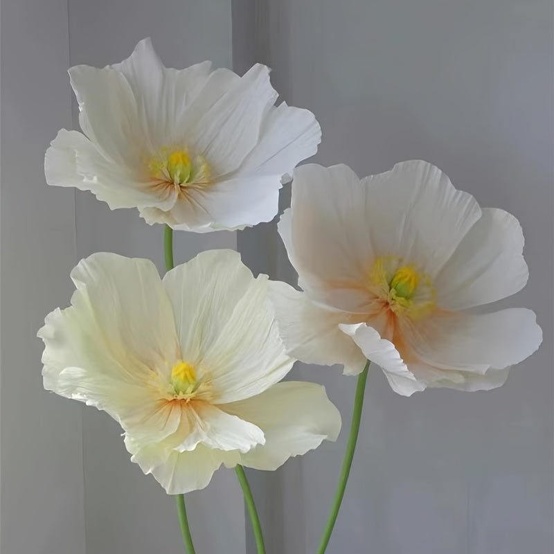 Super-large Paper Poppy Flowers 1pc Super-large Artificial Poppy Flowers - Fell To The Ground Decoration for Shopping Mall, Wedding Scene - Paper Art Flowers